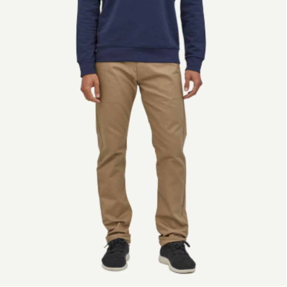 NWOT Patagonia Men's Traveler 5 Pocket Pant Size 33x32 in Khaki Tan Color